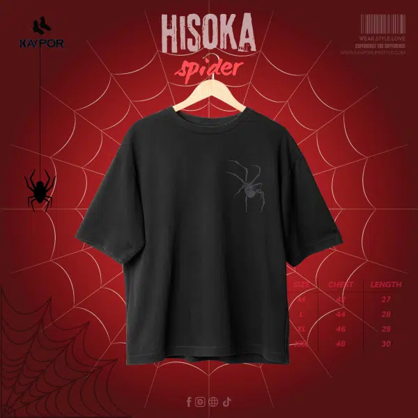 Hisoka Spider T-Shirt,Bold Fashion Statement,KAAPOR Apparel,Dark Style Fashion