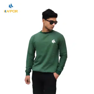 Crewneck sweatshirt bottle green, sweatshirt