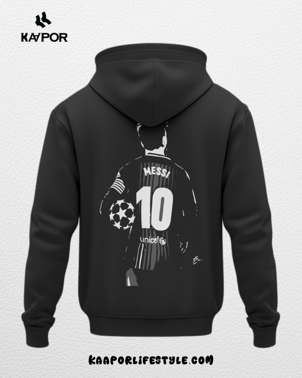 Messi Black hoodie, Messi Fan Gear, Lionel Messi black hoodie by KAAPORKAAPOR Brand