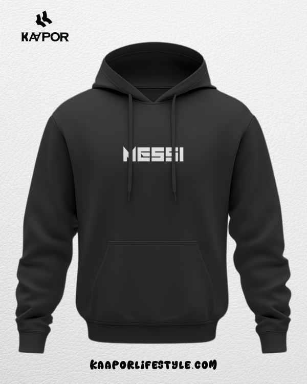 Messi Black hoodie, Messi Fan Gear, Lionel Messi black hoodie by KAAPORKAAPOR Brand